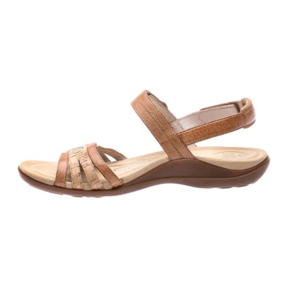 ABEO - Brynn Neutral Low Heel Sandals in Tan